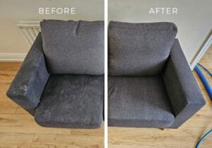 Sofa Cleaning Galway Before and after