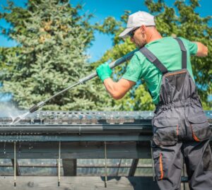 Slate roof cleaning