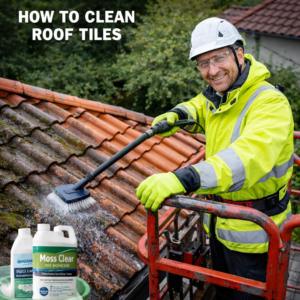 how to clean roof tiles