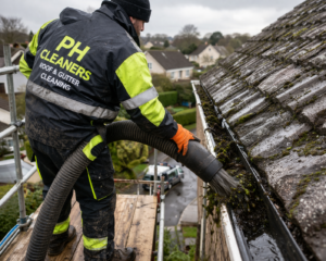 how to clean roof gutters