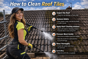 how to clean roof tiles
